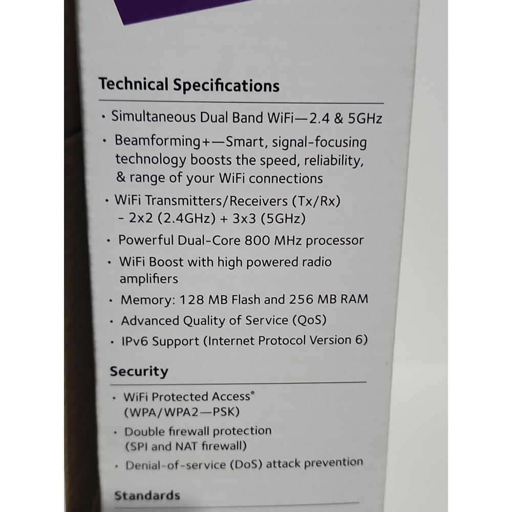NETGEAR R6250 Smart WiFi Router AC1600 Dual Band Gigabit - Picture 5 of 13